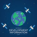 Flyers promoting World Development Information Day or associated events can utilize the World Development Information Day vector