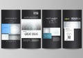 Flyers set, modern banners. Business templates. Cover design template, abstract vector layouts. Minimalistic background Royalty Free Stock Photo