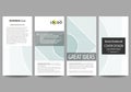 Flyers set, modern banners. Business templates. Cover design template, abstract vector layouts. Minimalistic background Royalty Free Stock Photo