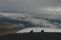 Flying above clouds in Cessna aircraft