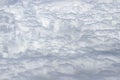 Flying above a dense layer of white clouds. Great and beautiful clouds. Royalty Free Stock Photo