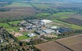 Flying above Duxford Royalty Free Stock Photo