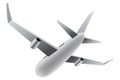 Flying airplane or airliner. Aircraft transport. Passenger flight jet airplane, aviation vehicle. Civil aircraft journey