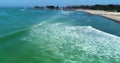 Flying along the Dana Point coastline 4k 24fps