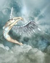 Flying angel Royalty Free Stock Photo