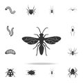 flying ant. Detailed set of insects items icons. Premium quality graphic design. One of the collection icons for websites, web des Royalty Free Stock Photo