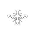 flying ant icon. Element of insect for mobile concept and web apps icon. Thin line icon for website design and development, app Royalty Free Stock Photo