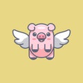 FLYING BABY PIG