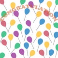 Flying ballon background Royalty Free Stock Photo