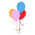 flying balloon vector Royalty Free Stock Photo
