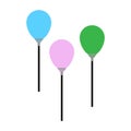flying balloon vector Royalty Free Stock Photo