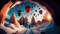 Flying baloons in Cappadokia, Turkey Royalty Free Stock Photo