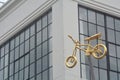 Flying bicycle in Portland, Oregon Royalty Free Stock Photo
