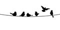 Flying bird branch silhouette illustration