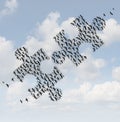 Flying Birds Puzzle Royalty Free Stock Photo