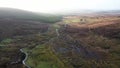 Flying through the bluestack mountains above the Owentocker River in Donegal - Ireland