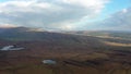 Flying through the bluestack mountains at Meenaguise More in Donegal - Ireland, time lapse