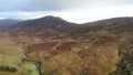 Flying through the bluestack mountains towards the Cloghmeen Hill in Donegal - Ireland