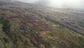 Flying through the bluestack mountains towards the Cloghmeen Hill in Donegal - Ireland