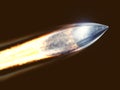 Flying bullet Royalty Free Stock Photo