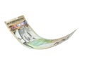 Flying Canadian dollar Royalty Free Stock Photo