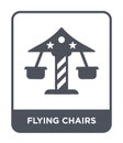 flying chairs icon in trendy design style. flying chairs icon isolated on white background. flying chairs vector icon simple and Royalty Free Stock Photo