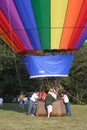 Hot Air Balloon being inflated at 2011 Flying Circus Airshow