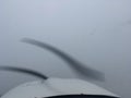 Flying Cirrus in clouds - pilot view