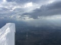 Flying Cirrus in a weather - pilot view