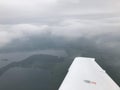 Flying between clouds