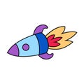 Rocket Doodle Icon