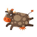 The flying cute cow Royalty Free Stock Photo