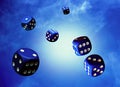 Flying dice