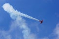 Flying display and aerobatic show of Zelazny group in Malopolski Piknik Lotniczy (Air festival), Krakow Royalty Free Stock Photo