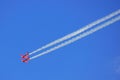 Flying display and aerobatic show of Zelazny group in Malopolski Piknik Lotniczy (Air festival), Krakow Royalty Free Stock Photo