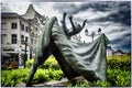 Opsinjoorke Flying Doll statue in Mechelen, Belgium