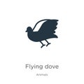 Flying dove icon vector. Trendy flat flying dove icon from animals collection isolated on white background. Vector illustration