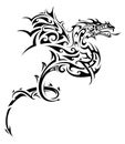 Dragon tribal tattoo