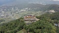 Nepal, Kathmandu. Kopan monastery. Aerial footage