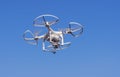 Flying drone with camera Royalty Free Stock Photo