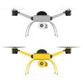 Flying drone, icon flying dron