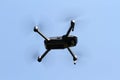 A flying drone in the sky Royalty Free Stock Photo