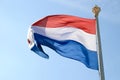 Flying dutch flag and crown Royalty Free Stock Photo