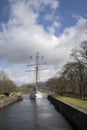 Flying Dutchman on the Caledonian canal, Scottish Highlands