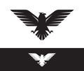 Flying eagle or hawk logo
