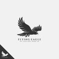 Flying Eagle Logo - Multipurpose vector art design that can be used for logo, symbol, printing, mascot, and many more Royalty Free Stock Photo