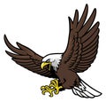 Flying eagle mascot Royalty Free Stock Photo