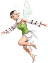 Flying Fairy, Pixie, Imp, Isolated Royalty Free Stock Photo