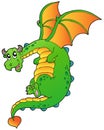 Flying fairy tale dragon Royalty Free Stock Photo