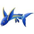 Flying Fish Cartoon Character Royalty Free Stock Photo